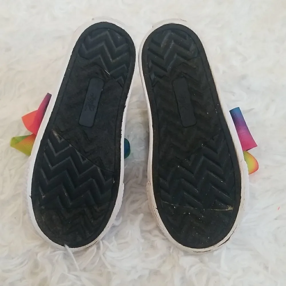 Nickelodeon Jojo Siwa  Kids Sneaker with Rainbow color Bow Sz 10.5